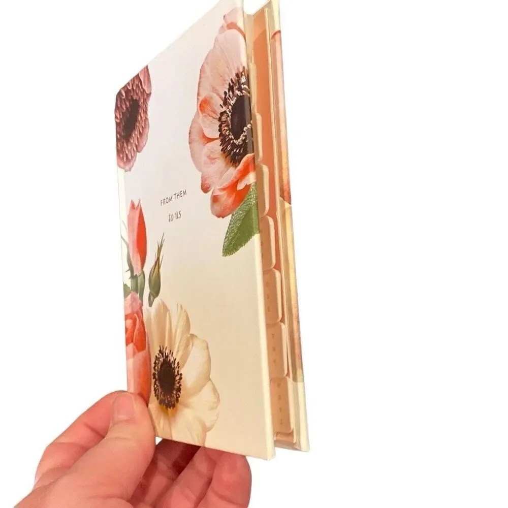 Kate Spade Gift Log Book Tracker Floral Cover 6”x4.5” Wedding Shower Birthday